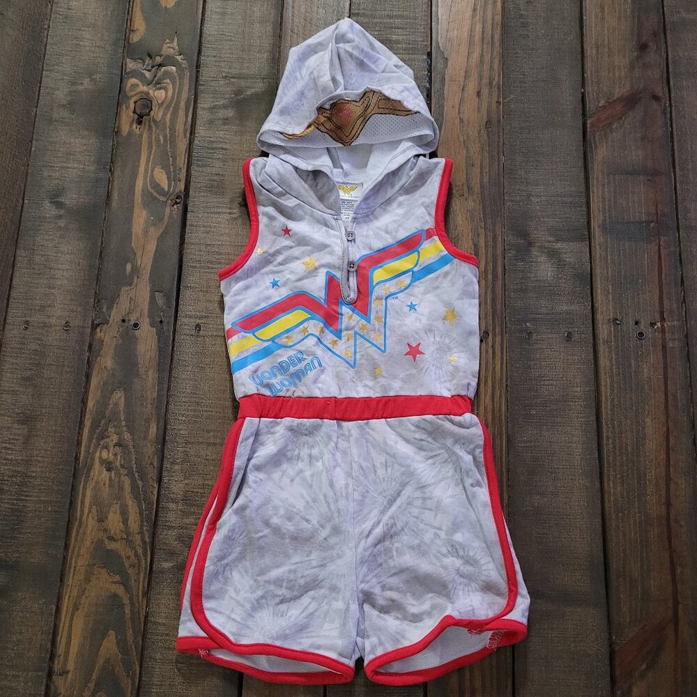 DC Comics Justice League Wonder Woman Girls Sleeveless Romper